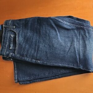 NWOT Old Navy Men's Dark Blue 360 Stretch Straight Jeans 34x32